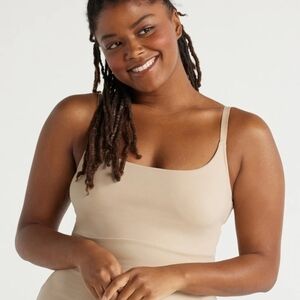 JOYSPUN Scoop Neck Nude Tank Top